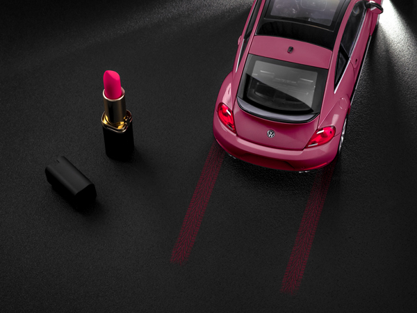 VOLKSWAGEN │ Beetle Pink Hatchback