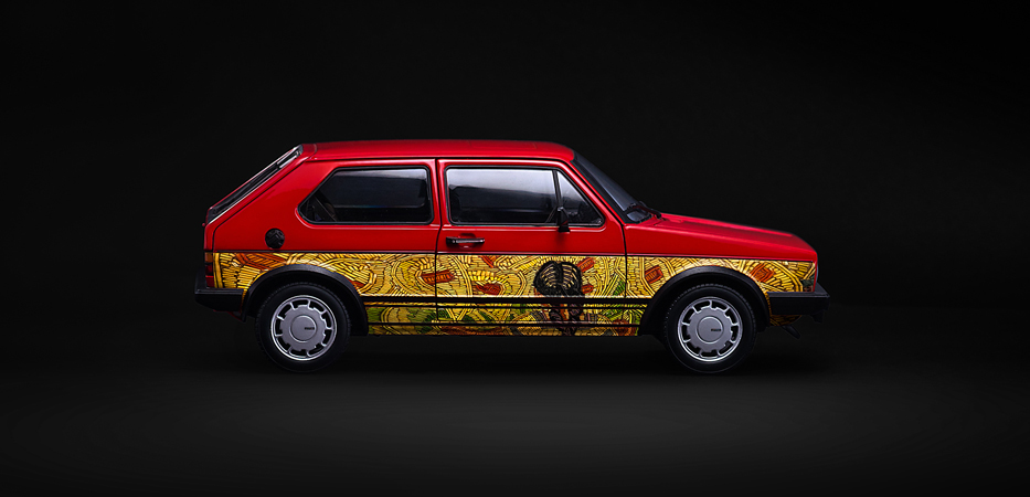 Volkswagen  │  con arte plumario del Maestro Guillermo Olay